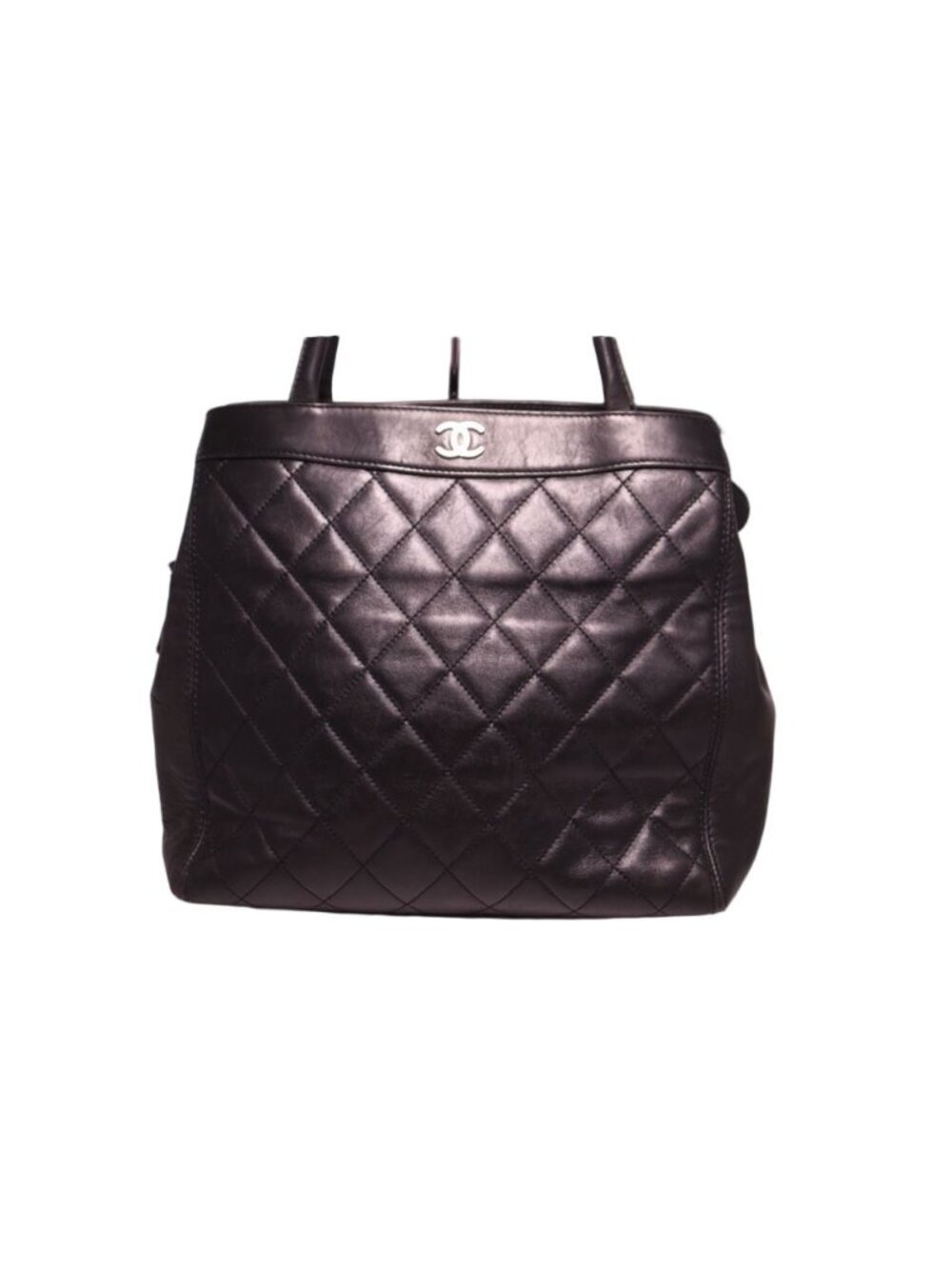 Chanel Lambskin Tote Bag Black